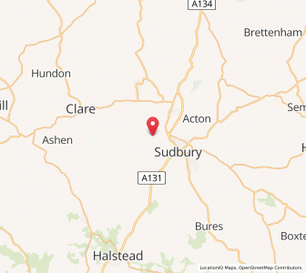 Map of Borley, EnglandEngland