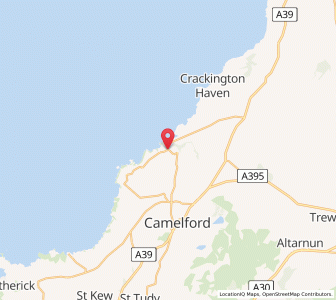 Map of Boscastle, EnglandEngland