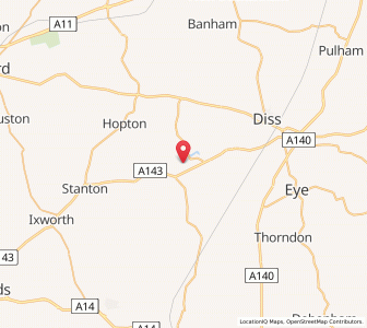 Map of Botesdale, EnglandEngland