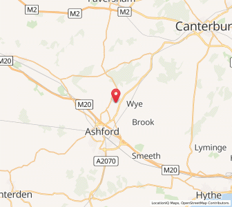 Map of Boughton Aulph, EnglandEngland