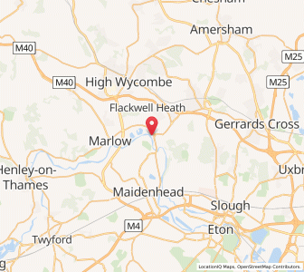 Map of Bourne End, EnglandEngland