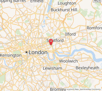 Map of Bow, EnglandEngland