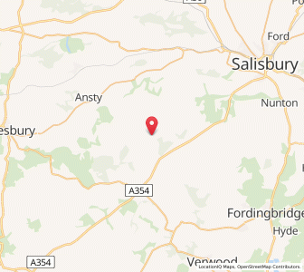 Map of Bower Chalke, EnglandEngland