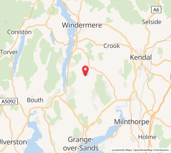 Map of Bowland Bridge, EnglandEngland