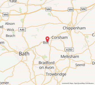 Map of Box, EnglandEngland