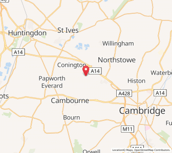 Map of Boxworth, EnglandEngland