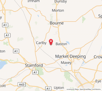 Map of Braceborough, EnglandEngland