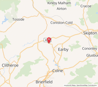Map of Bracewell, EnglandEngland