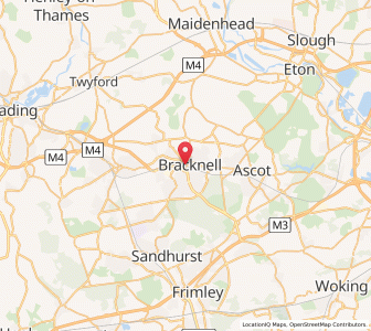 Map of Bracknell, EnglandEngland