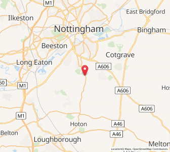 Map of Bradmore, EnglandEngland