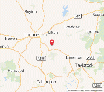 Map of Bradstone, EnglandEngland