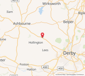 Map of Brailsford, EnglandEngland