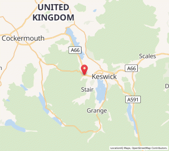 Map of Braithwaite, EnglandEngland