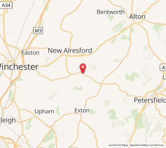 Map of Bramdean, EnglandEngland