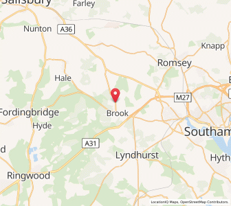 Map of Bramshaw, EnglandEngland