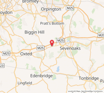 Map of Brasted, EnglandEngland