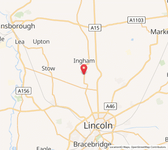 Map of Brattleby, EnglandEngland