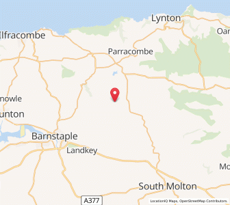 Map of Bratton Fleming, EnglandEngland