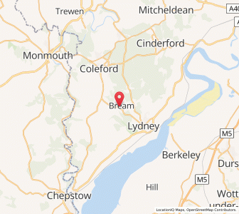 Map of Bream, EnglandEngland
