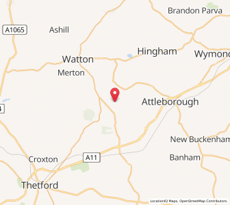 Map of Breckles, EnglandEngland