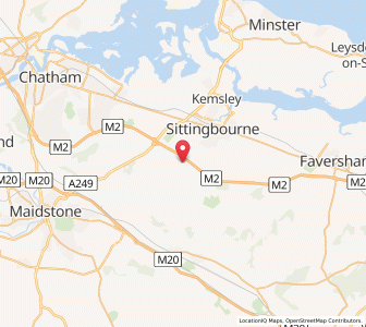 Map of Bredgar, EnglandEngland