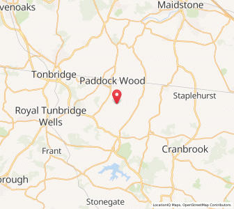 Map of Brenchley, EnglandEngland