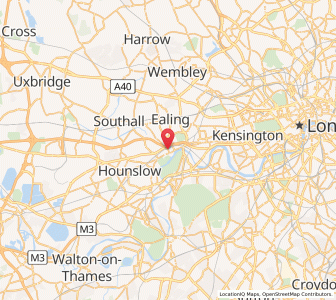 Map of Brentford, EnglandEngland