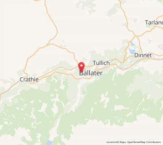 Map of Bridge of Gairn, ScotlandScotland