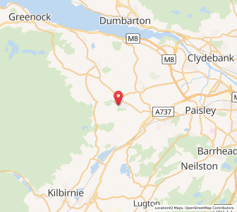 Map of Bridge of Weir, ScotlandScotland
