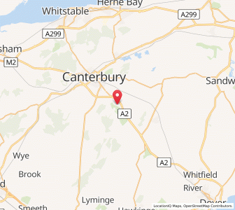 Map of Bridge, EnglandEngland