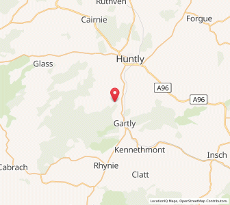 Map of Bridgend, ScotlandScotland