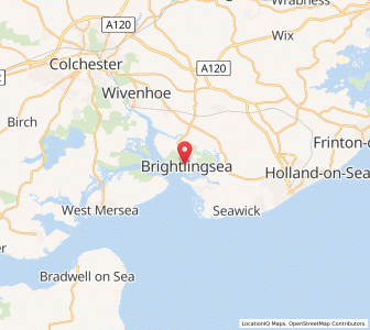 Map of Brightlingsea, EnglandEngland