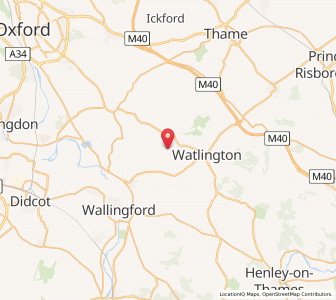 Map of Brightwell Baldwin, EnglandEngland