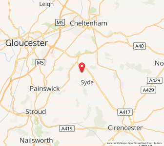 Map of Brimpsfield, EnglandEngland