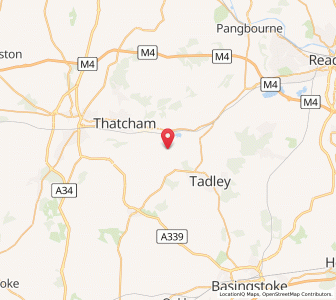 Map of Brimpton, EnglandEngland