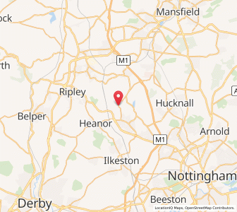 Map of Brinsley, EnglandEngland