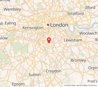 Map of Brixton Hill, EnglandEngland