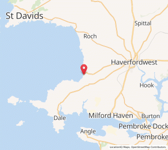 Map of Broad Haven, WalesWales