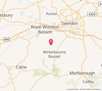 Map of Broad Town, EnglandEngland