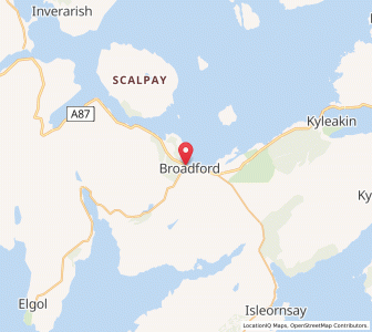 Map of Broadford, ScotlandScotland