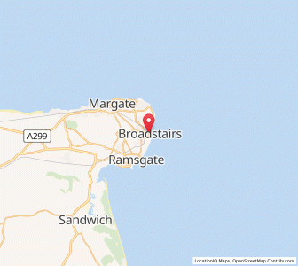 Map of Broadstairs, EnglandEngland