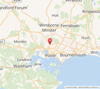 Map of Broadstone, EnglandEngland