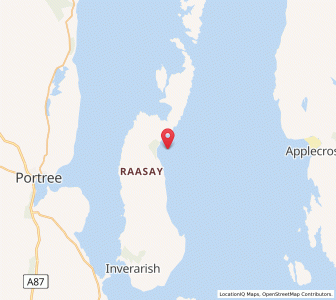 Map of Brochel, ScotlandScotland