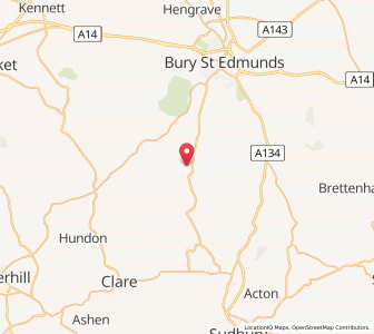 Map of Brockley Green, EnglandEngland