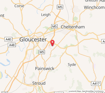 Map of Brockworth, EnglandEngland