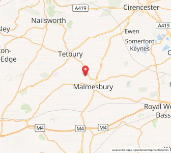 Map of Brokenborough, EnglandEngland