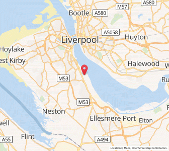 Map of Bromborough, EnglandEngland