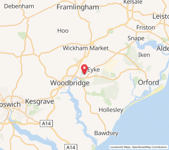 Map of Bromeswell, EnglandEngland