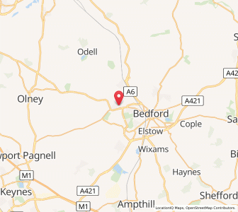 Map of Bromham, EnglandEngland