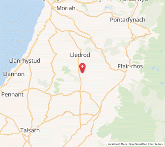 Map of Bronant, WalesWales